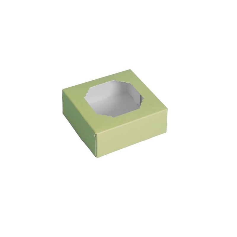 Scalloped Small Treat Box 5pk - Green