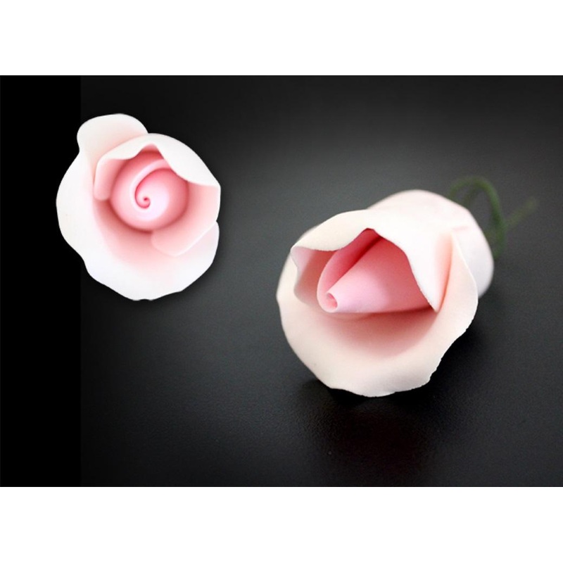 Single Gumpaste Rose Small - Pink