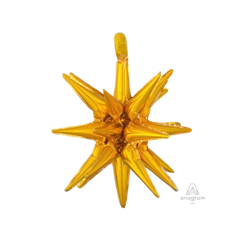 Small Magic Star SuperShape Foil Balloon - Gold