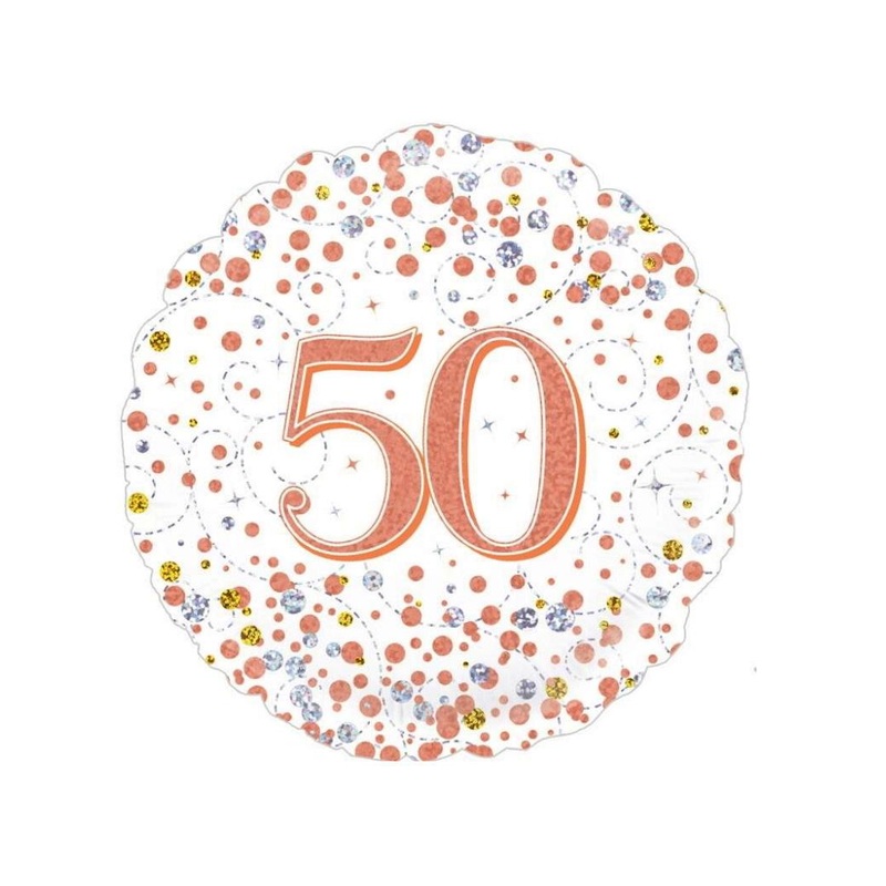 Sparkling Fizz 50th Foil Balloon