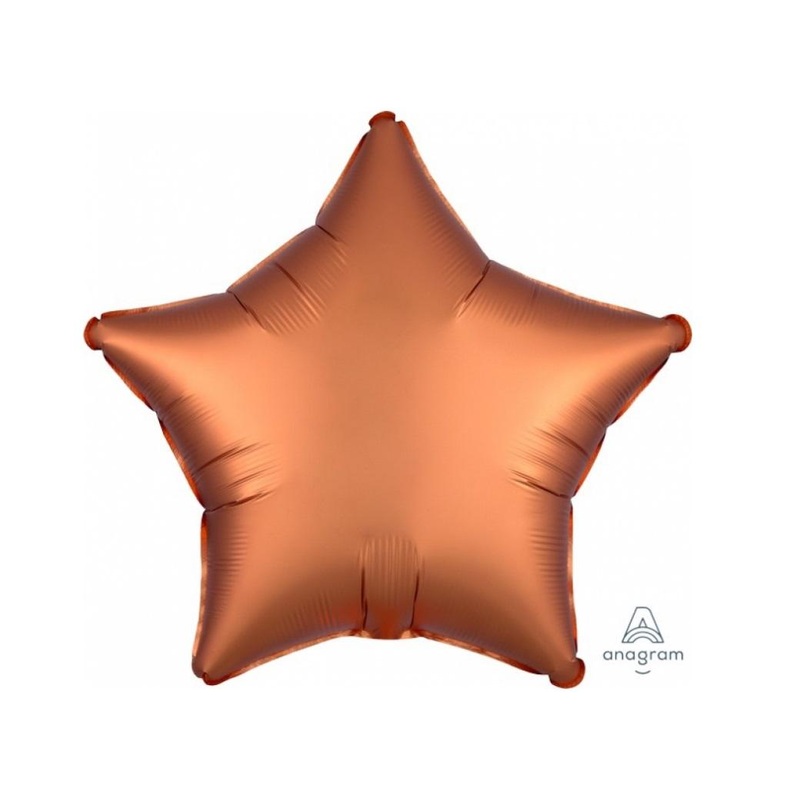 Star Shaped Foil Balloon - Satin Luxe Amber