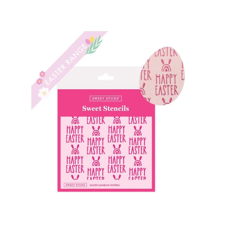 Sweet Sticks Stencil - Easter Rainbow