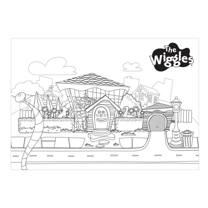The Wiggles Colour Me In Placemats 8pk