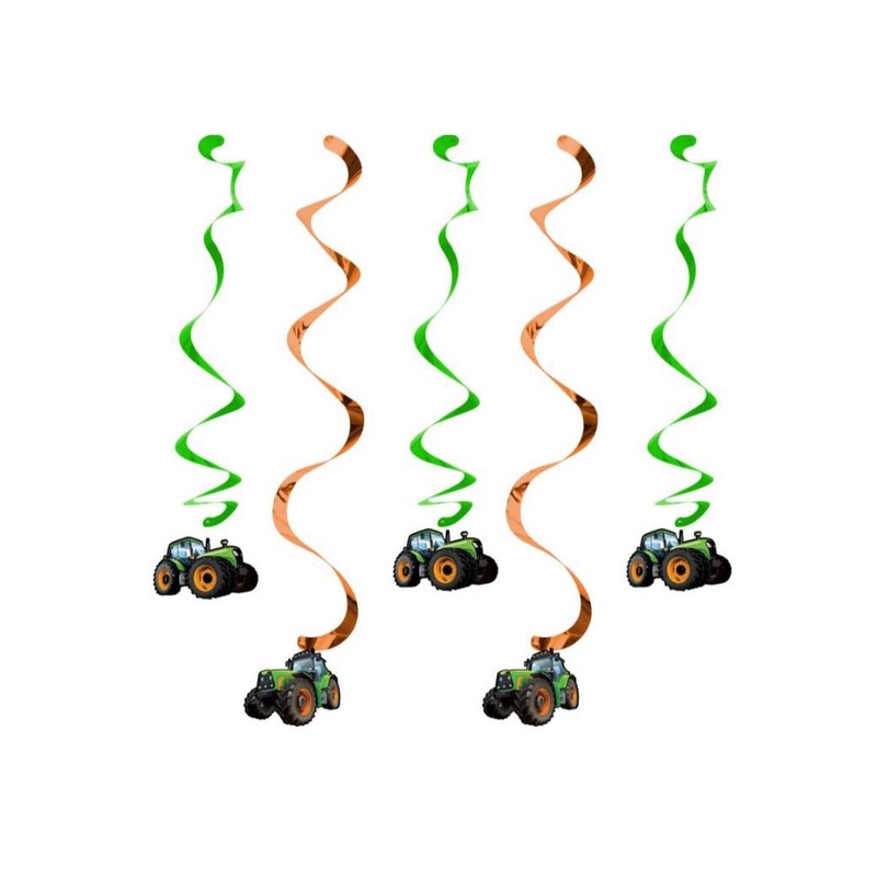 Tractor Time Hanging Swirl Decorations