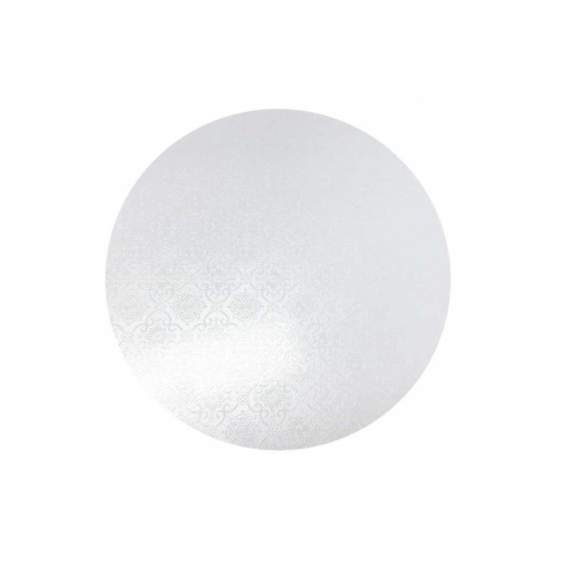 White Masonite Cake Board Round - 13"