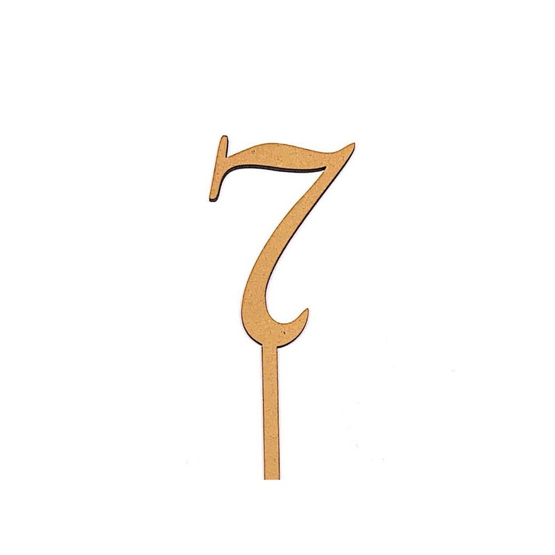 Wooden Number - 7