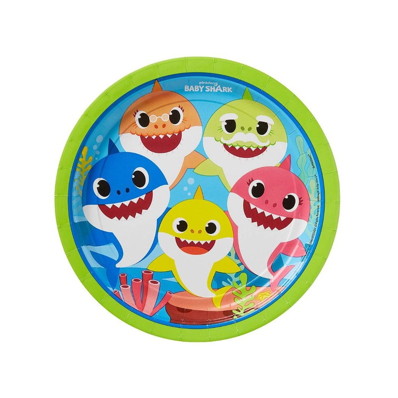 Baby Shark Dinner Plates 8pk