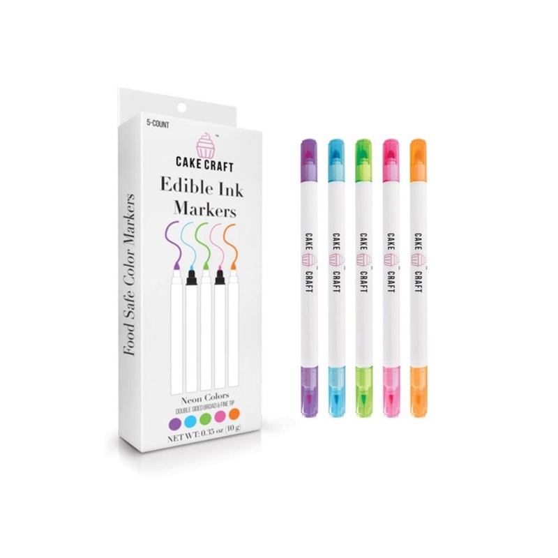 Cake Craft Edible Markers 5pk Neon