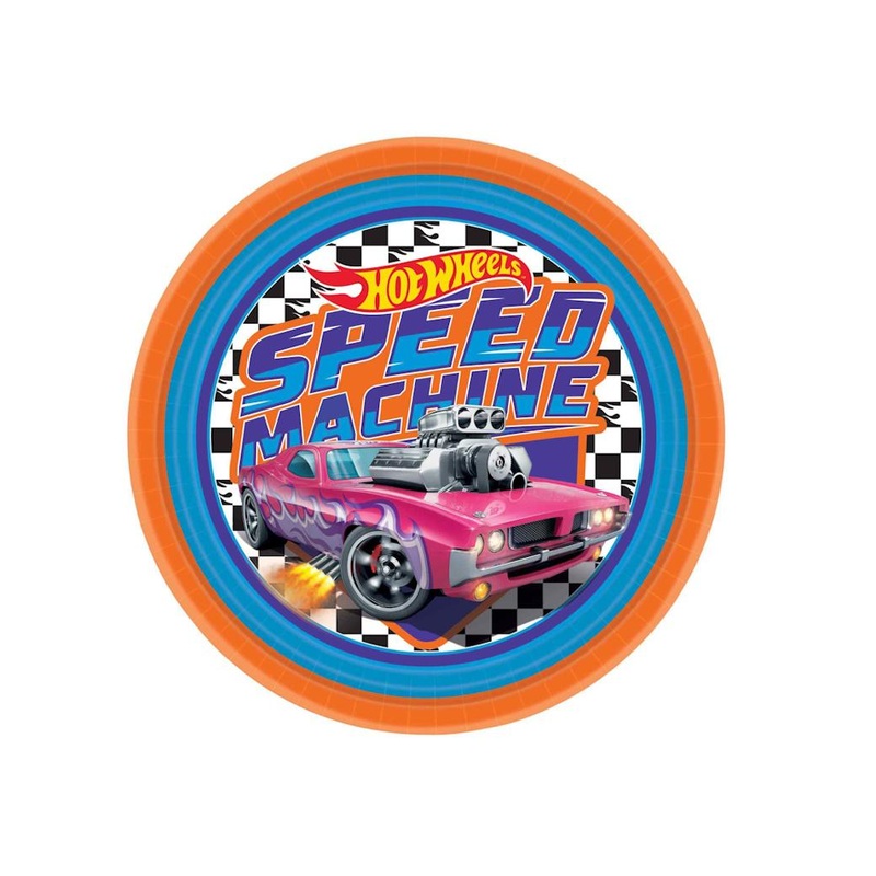 Hot Wheels Speed Machine Dinner Plates 8pk