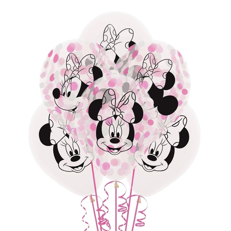 Minnie Mouse Forever Confetti Balloons 6pk