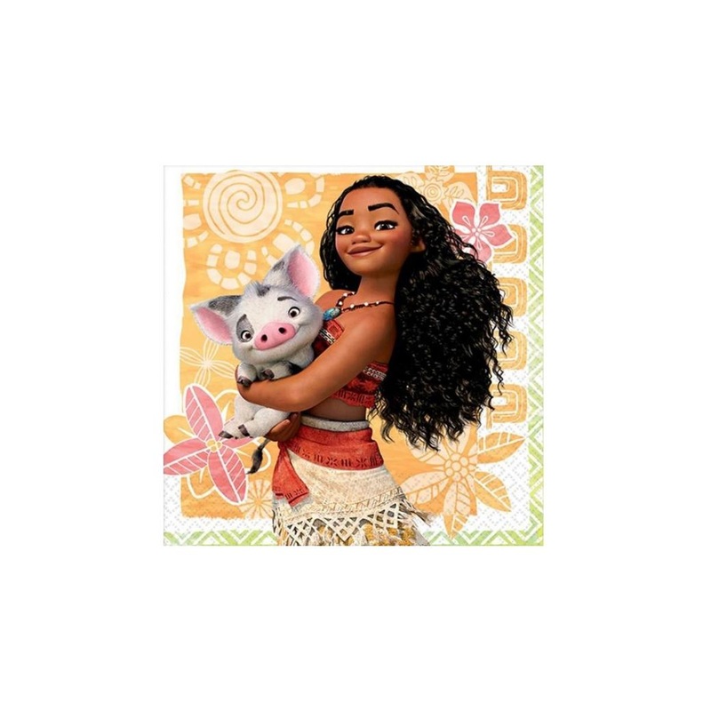 Moana Beverage Napkins - 16pk