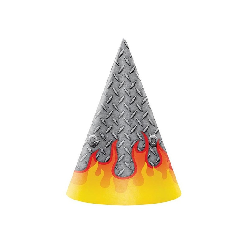 Monster Truck Party Hats 8pk