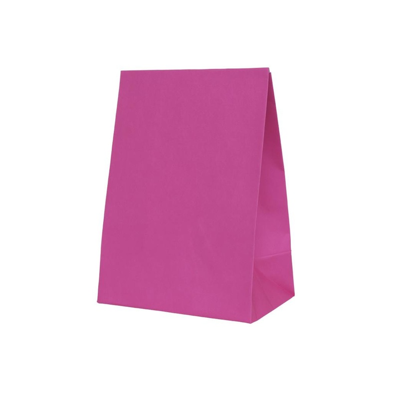 Paper Party Bags 10pk - Flamingo