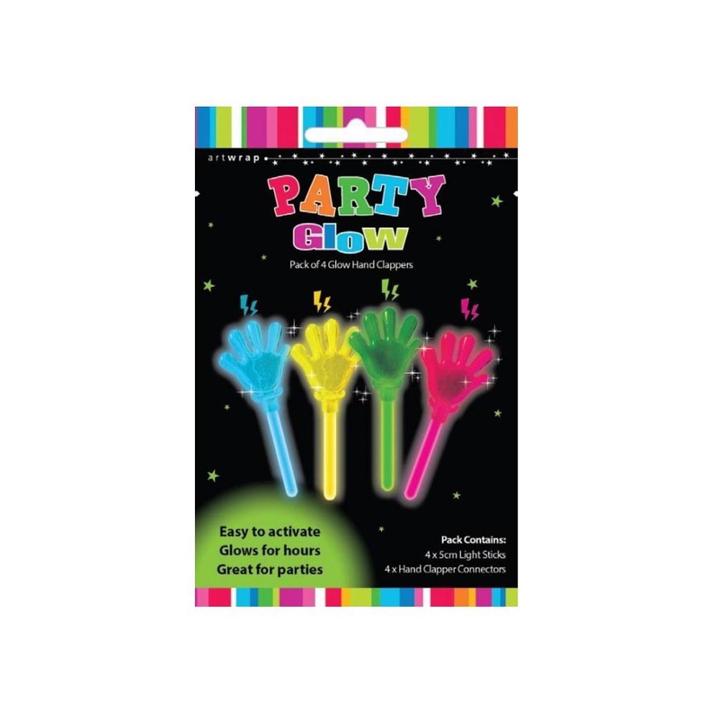 Party Glow Hand Clappers 4pk
