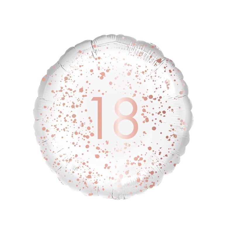 Rose Gold 18th Foil Balloon