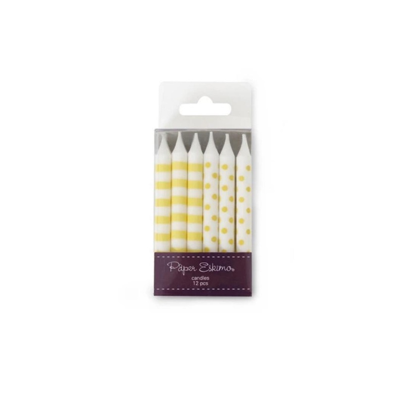 Spots & Stripes Candles 12pk - Limoncello
