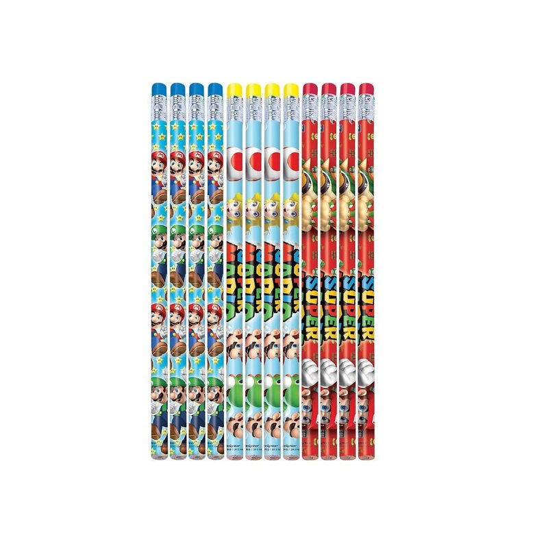 Super Mario Pencils 12pk