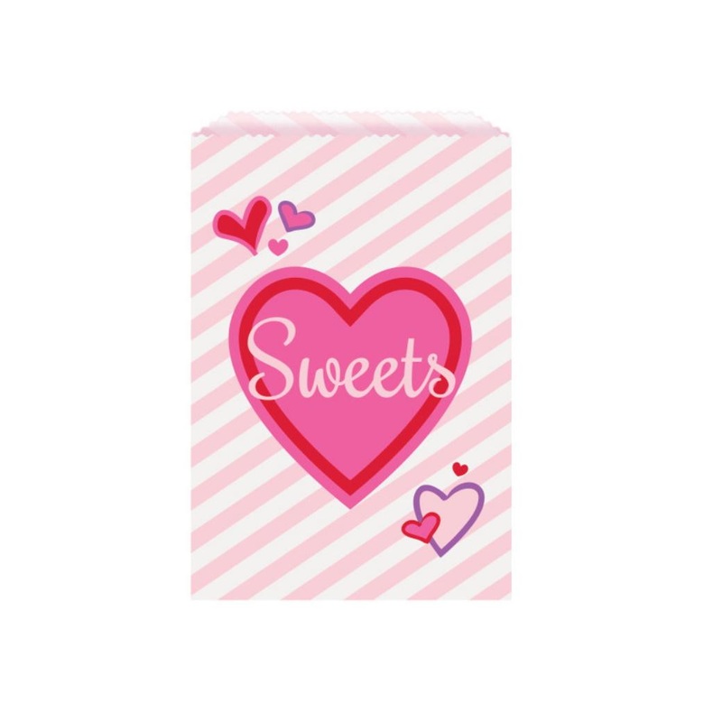 Sweet Hearts Treat Bags 8pk