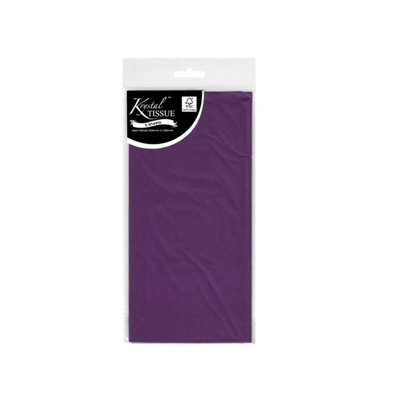 Tissue Paper 5 Sheets - Purple