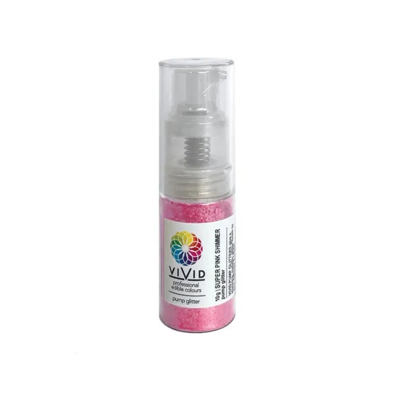 Vivid Edible Shimmer Pump - Super Pink
