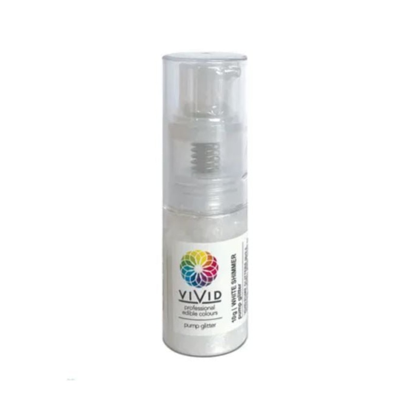 Vivid Edible Shimmer Pump - White