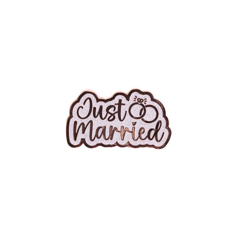 Wedding Keepsake Pin - Just Married