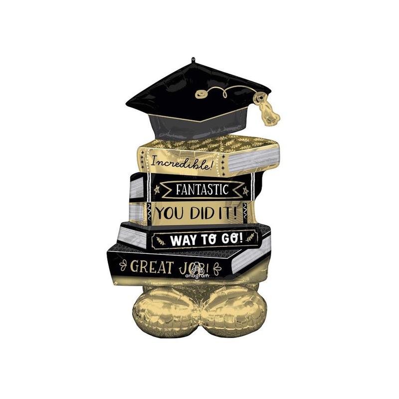 AirLoonz Graduation Books Foil Balloon