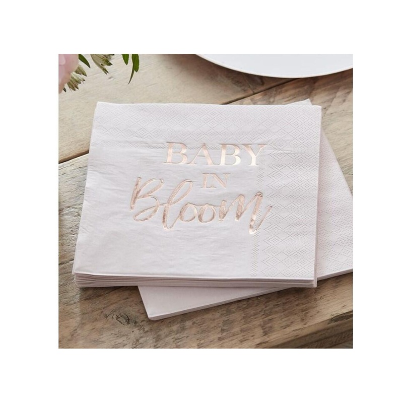Baby in Bloom Lunch Napkins 16pk