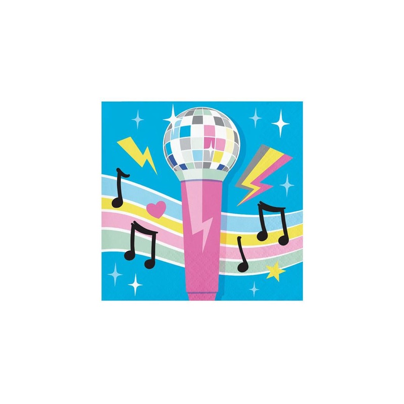 Birthday Beats Beverage Napkins 16pk