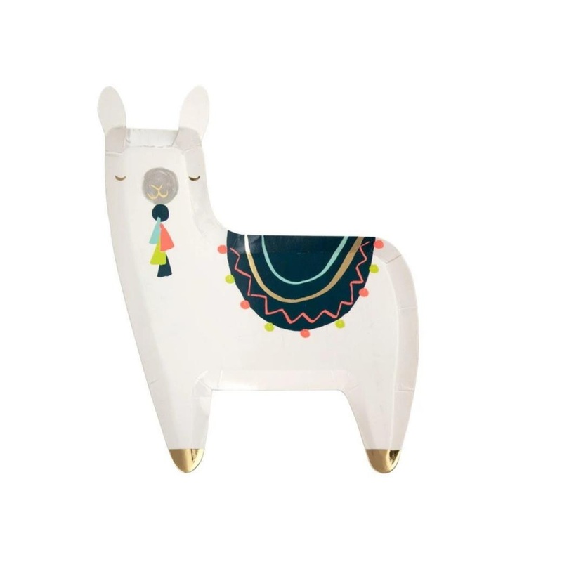 Meri Meri Llama Plates 8pk