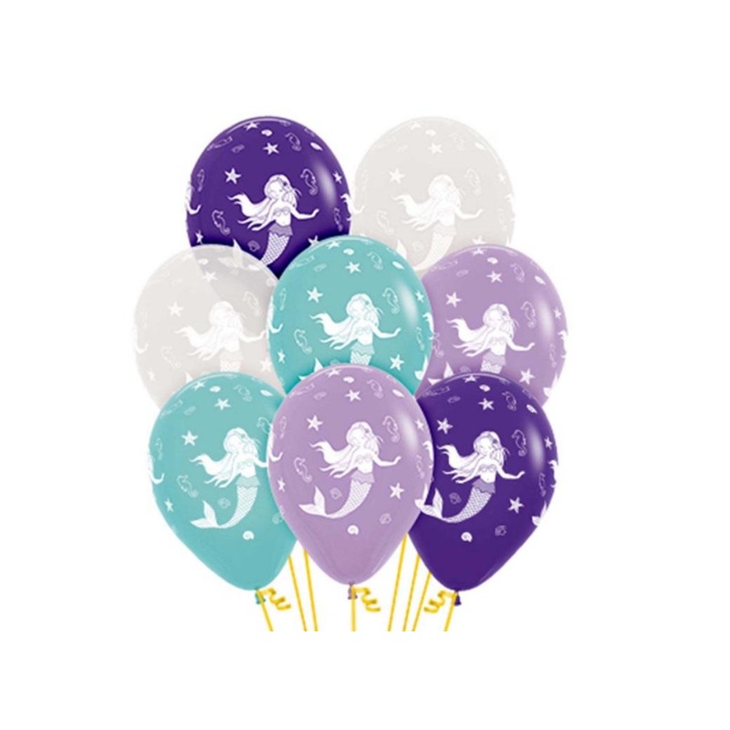 Mermaid Balloons 12pk