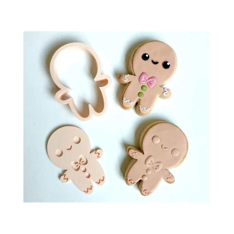 Mini Gingerbread Man Cutter & Embosser Set