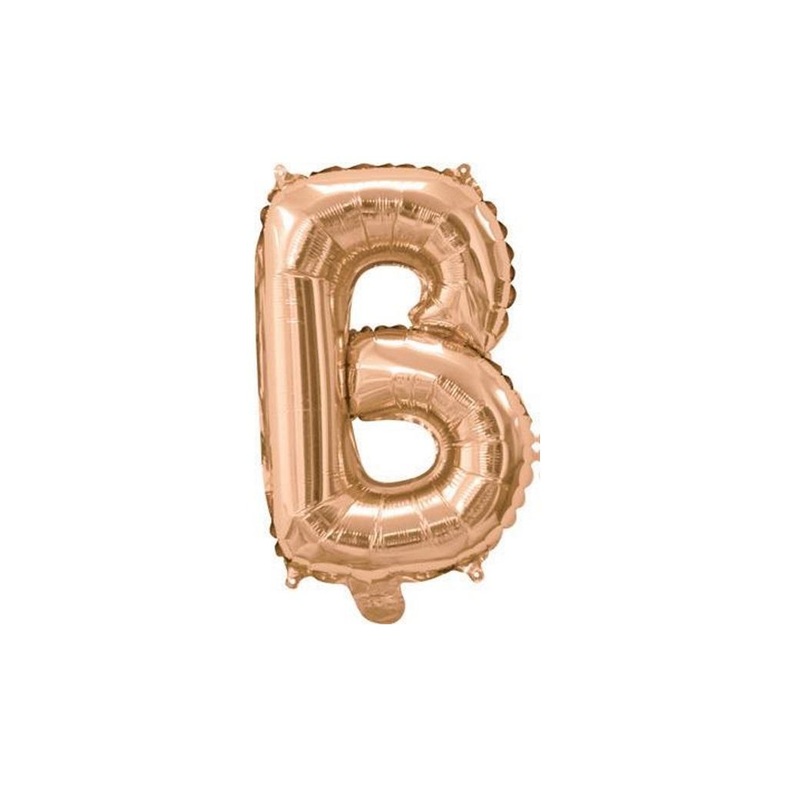 Mini Rose Gold Foil Balloon - Letter B