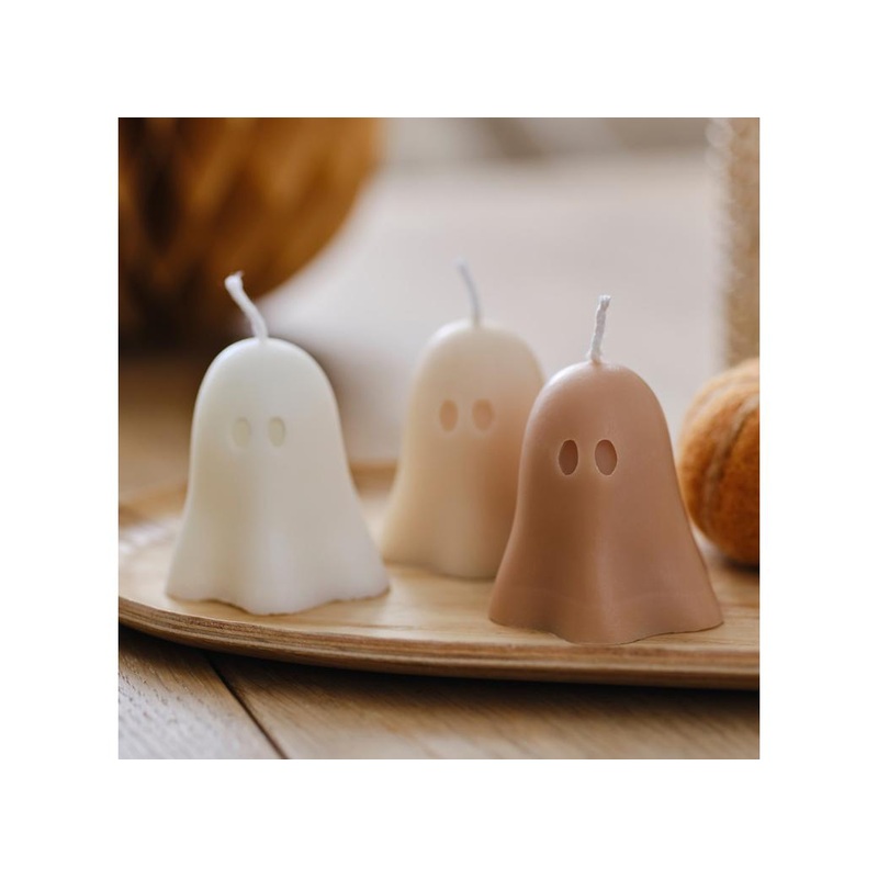 Pumpkin Spice Ghost Candles 3pk
