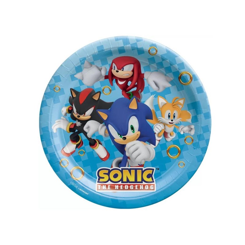 Sonic the Hedgehog Dinner Plates 8pk