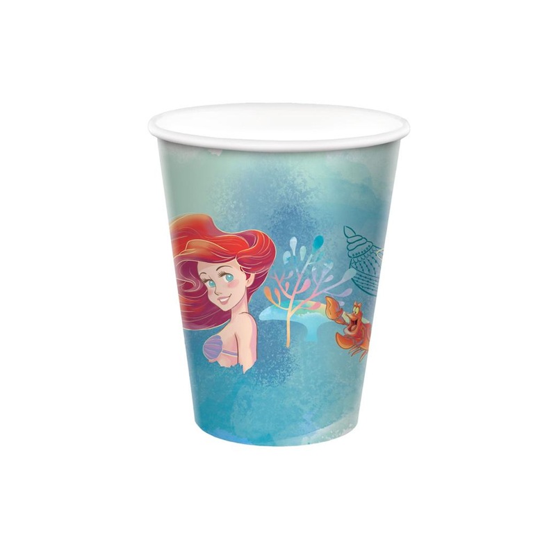 The Little Mermaid Cups 8pk