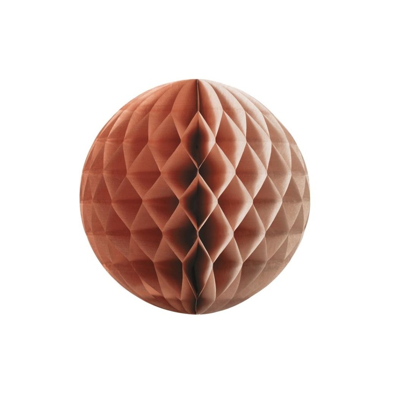 Tissue Honeycomb Ball 25cm - Rose Gold