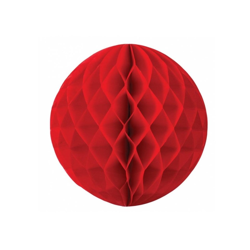 Tissue Honeycomb Ball 35cm - Red