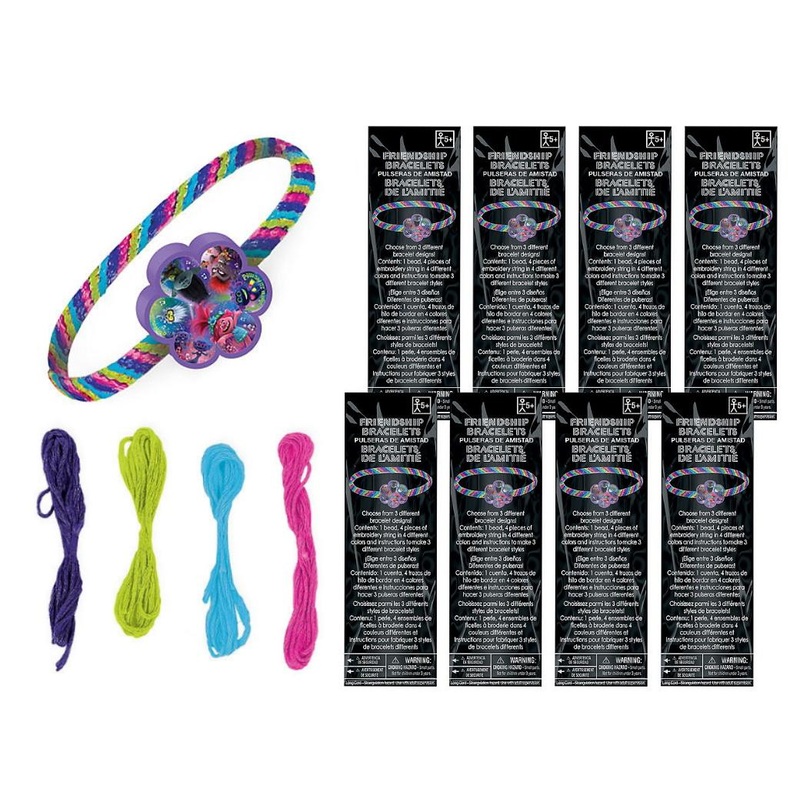 Trolls World Tour Friendship Bracelet Kits 8pk
