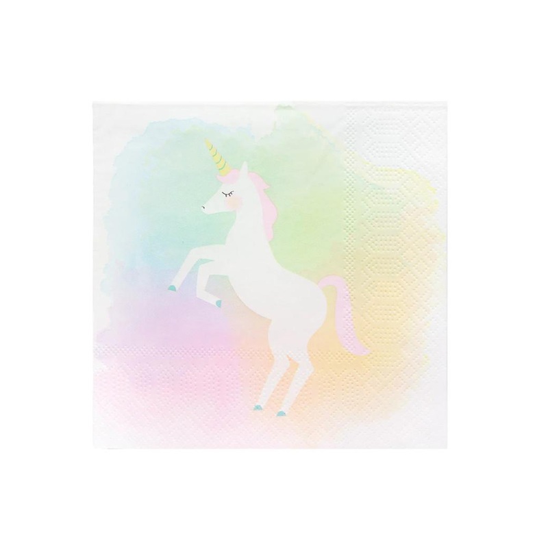 Unicorn Tie Dye Napkins 20pk