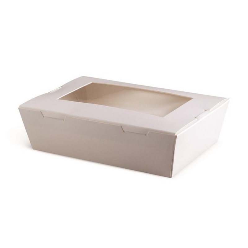 White Window Lunch Boxes - 4 Sizes