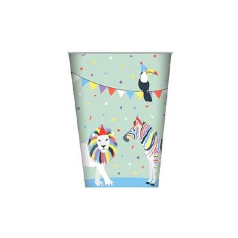 Wild Party Animals Cups 8pk