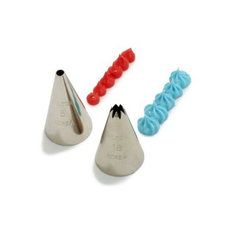 Wilton Round #5 & Star #18 Tip Set