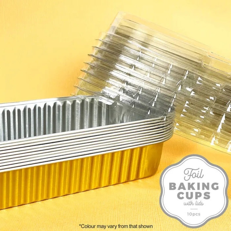 Wish Foil Rectangle Baking Cups (Mini Loaf Pan) 10pk - Gold