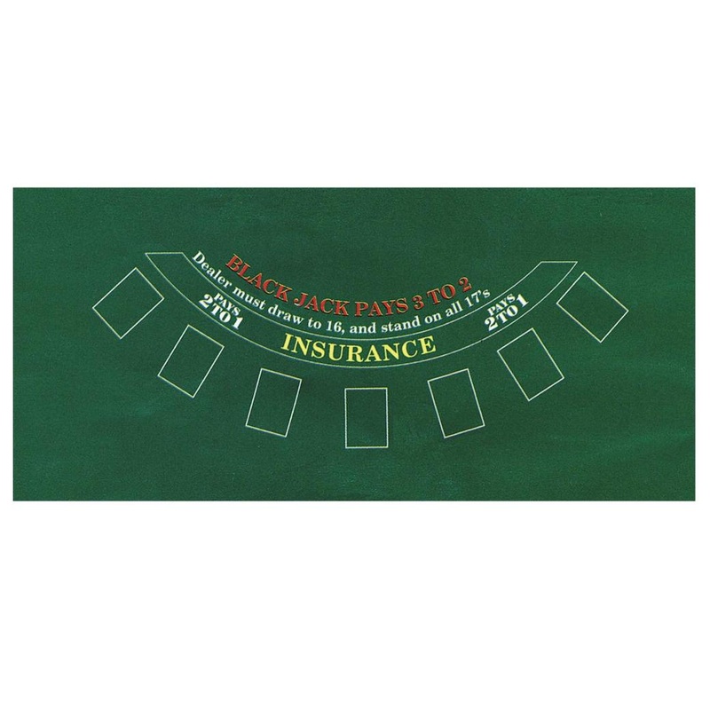 Blackjack Felt Game Board / Tablecover