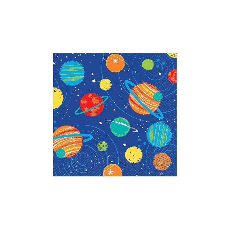 Blast Off Beverage Napkins 16pk