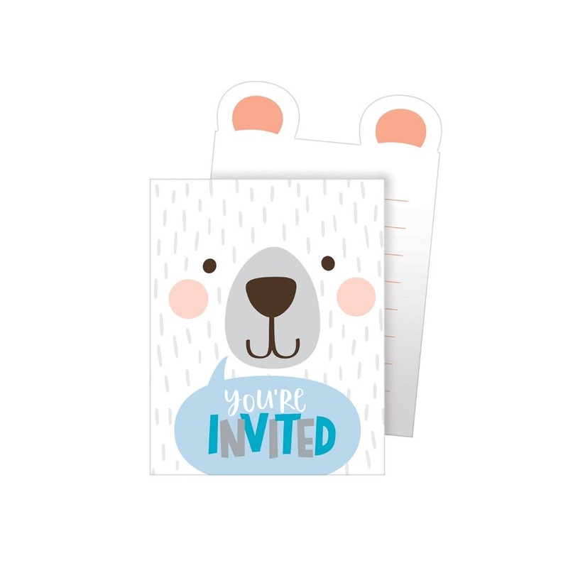Lil Bear Invitations 8pk