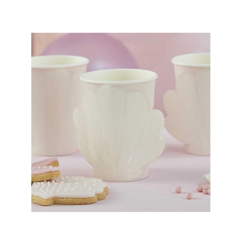 Mermaid Shell Cups 8pk