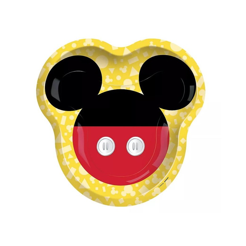 Mickey Mouse Forever Shaped Plates 8pk