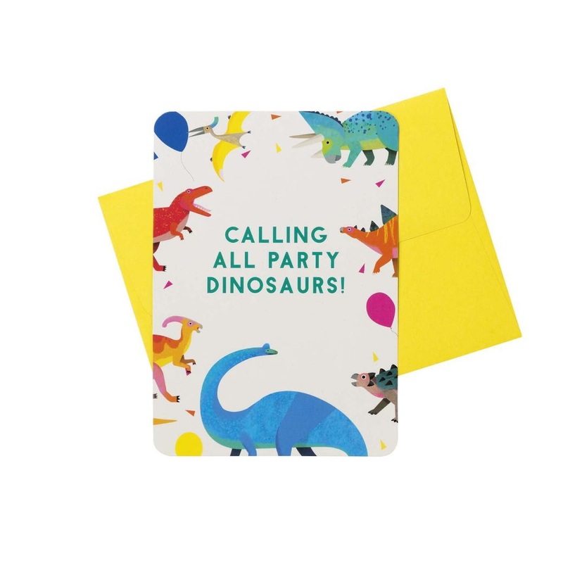 Party Dinosaurs Invitations 8pk